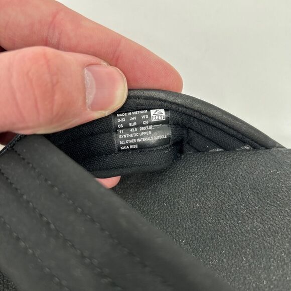 New Reef Kaia Rise Black Thong Style Flip Flops US 11 Footwear - Picture 9 of 10